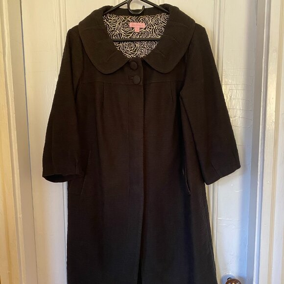 Lilly Pulitzer Jackets & Blazers - Lilly Pulitzer Black Pea Coat